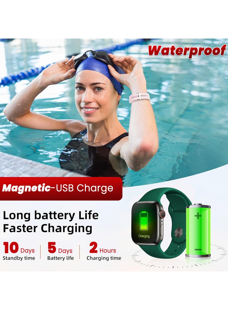 Choosey Choosey Smart Watch, 1.54" HD Smartwatch for Men & Women, Fitness Watch with Multiple Workout Modes, Heart Rate/Sleep Monitor, Pedometer, Fitness Tracker for iOS/Android, (Answer/Make Calls) - Image 3