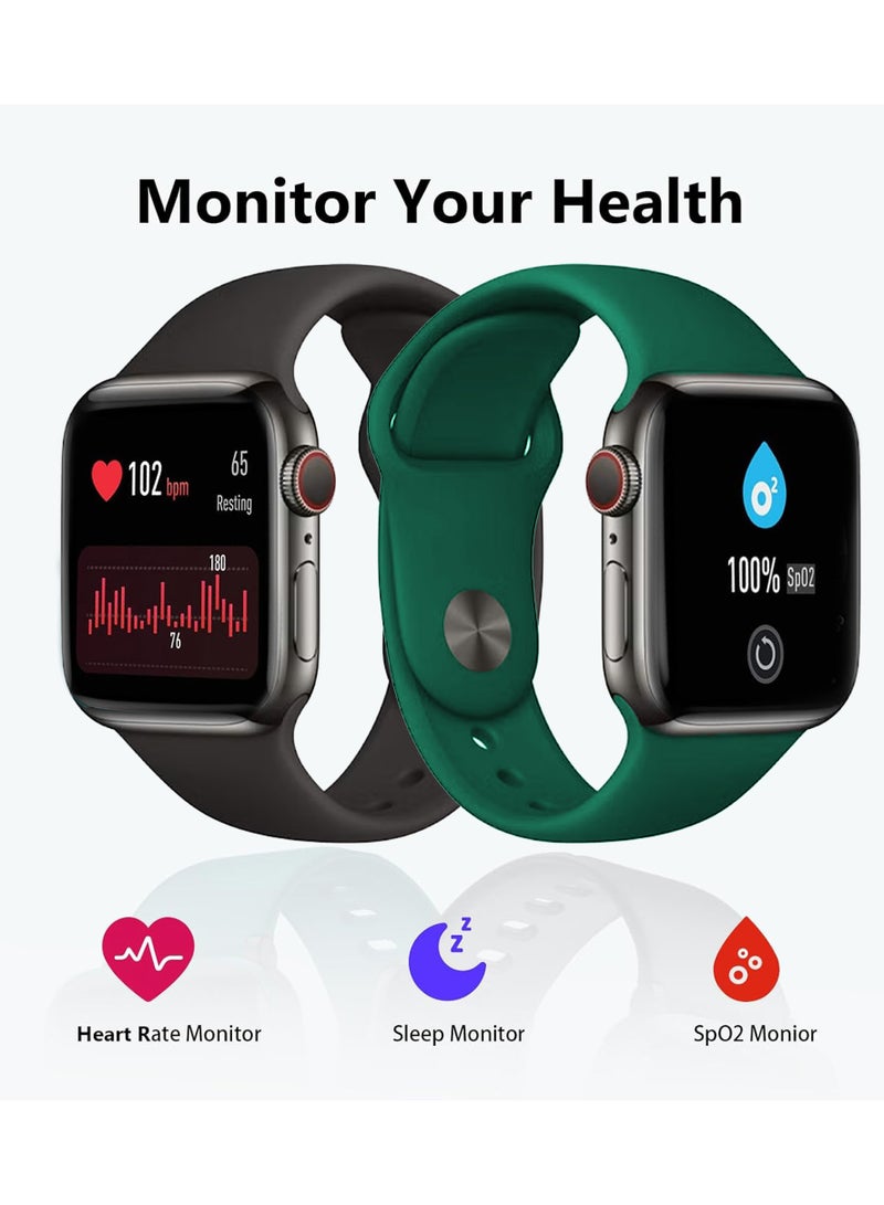 Choosey Choosey Smart Watch, 1.54" HD Smartwatch for Men & Women, Fitness Watch with Multiple Workout Modes, Heart Rate/Sleep Monitor, Pedometer, Fitness Tracker for iOS/Android, (Answer/Make Calls) - Image 4