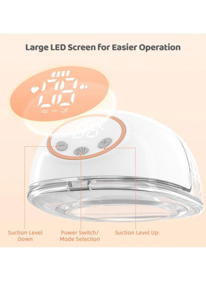 Wearable Electric Breast Pump with 4 Modes  12 Levels, Portable  Hands free Breast Pumps, 6oz/180ml - Image 4