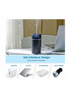 KASTWAVE Car Diffuser,  Humidifier Aromatherapy Essential Oil Diffuser USB Cool Mist Mini Portable Diffuser for Car Home Office Bedroom (Black)  - Image 4