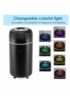 KASTWAVE Car Diffuser,  Humidifier Aromatherapy Essential Oil Diffuser USB Cool Mist Mini Portable Diffuser for Car Home Office Bedroom (Black)  - Image 2