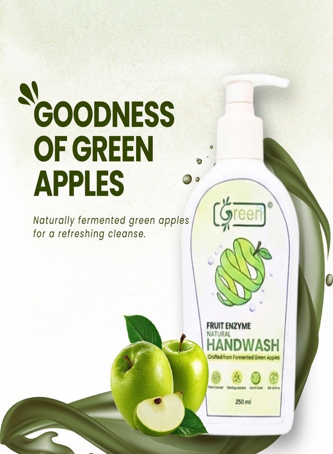 GREEN'S Green Hand Wash with Fermented Green Apple Extracts | Natural Fruit Enzyme Hand| Gentle on Sensitive Skin (Pack of 2) - Image 2