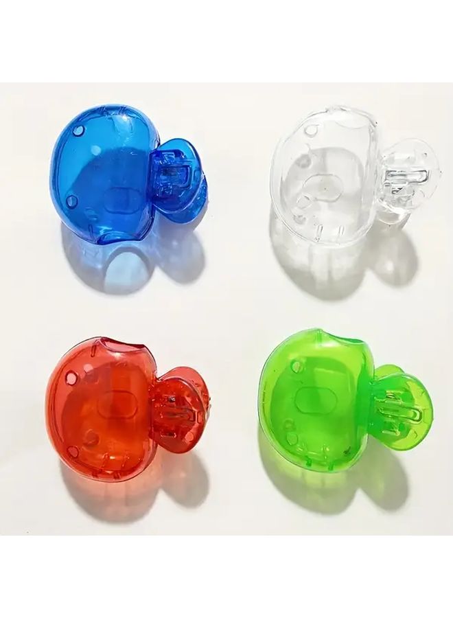 Portable Toothbrush Holder Set Of 3 Assorted Colors Durable Plastic Bathroom Travel Storage - Image 5
