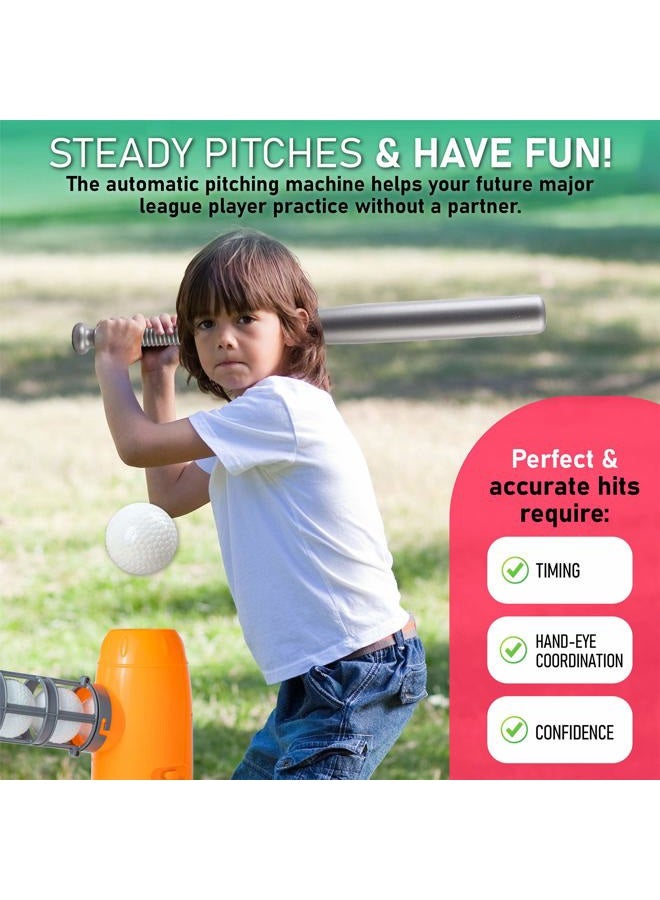 YESMARKS Kids Auto Baseball Pitching Machine Outdoor Sports - Training Equipment & Practice - Bowling Machine, Backyard Sports Self Training, Gift for Kids - Image 2