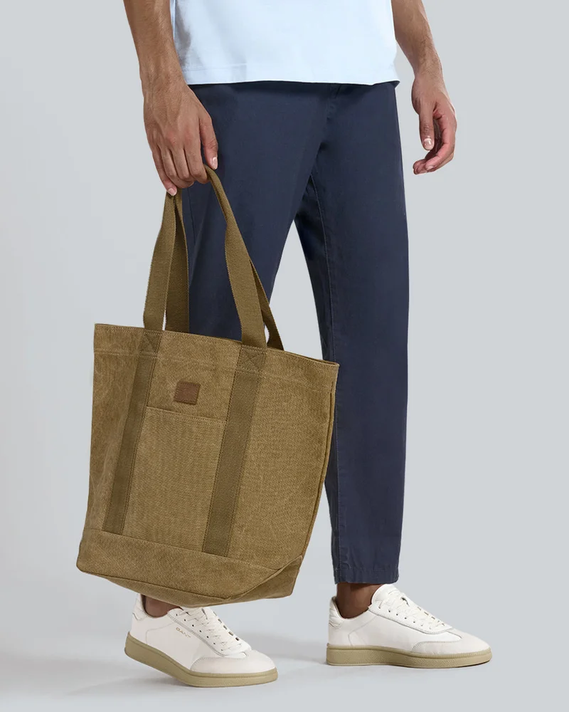 غانت Washed Canvas Tote Bag