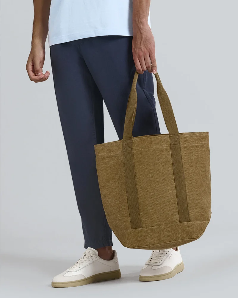 غانت Washed Canvas Tote Bag
