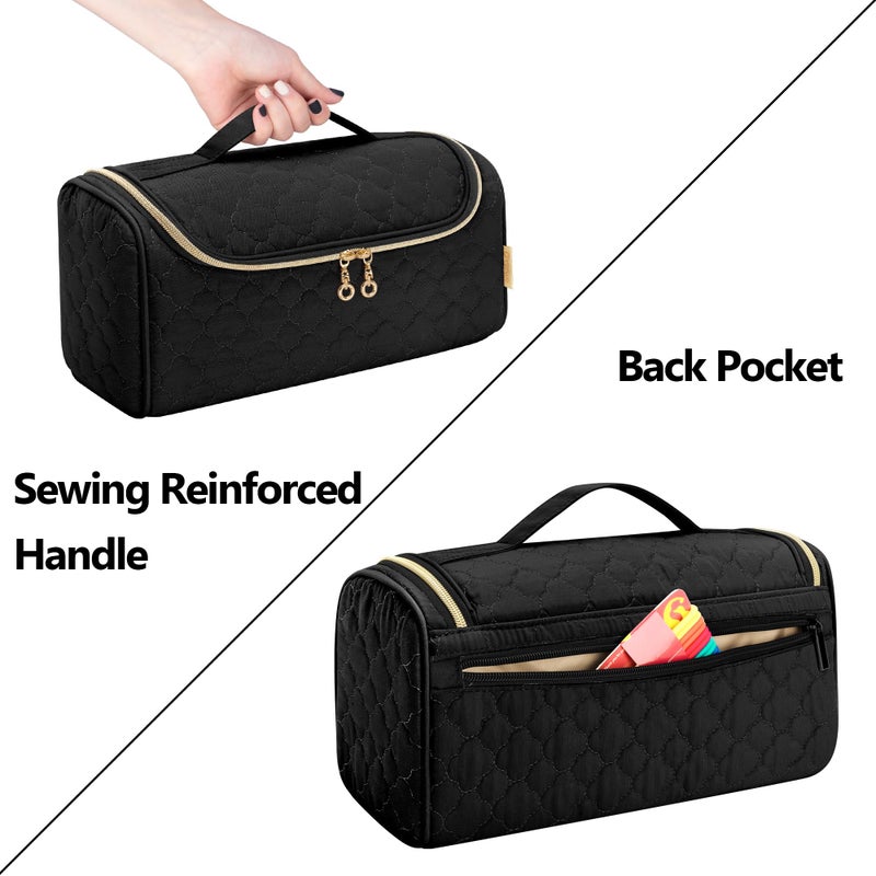 Yarwo Airwrap Travel Case Compatible for Dyson Airwrap Multi-Styler All Models and Attachments, Portable Storage Bag with Hanging Hook for Hair Curler Accessories, Black (Patented Design) - Image 5