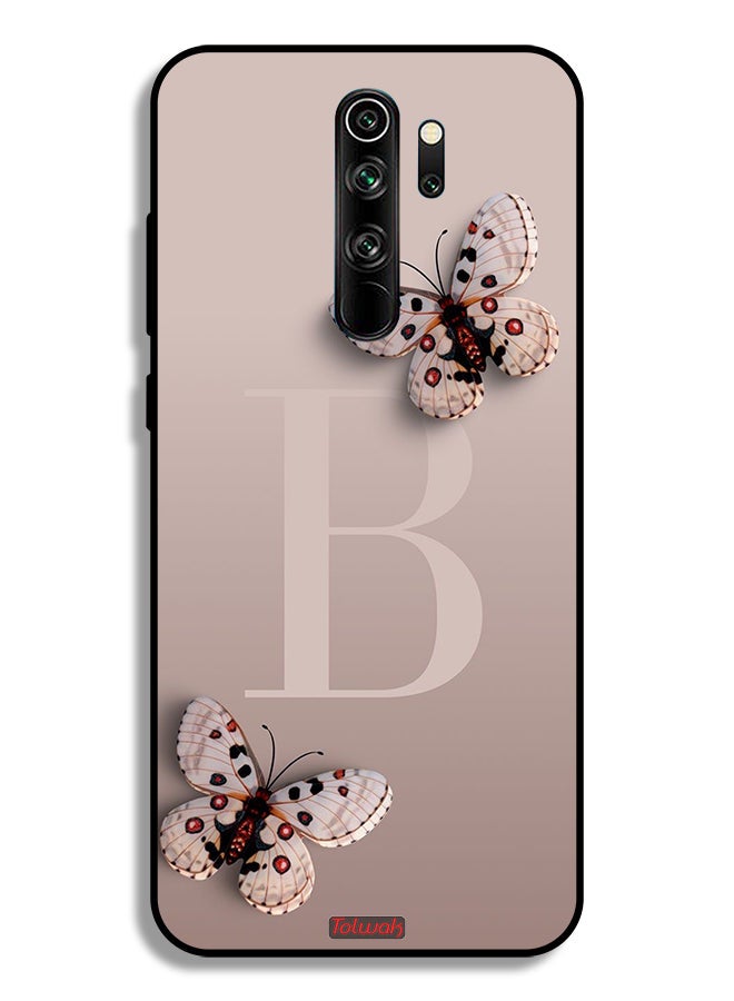 Tolwak غطاء حماية لهاتف شاومي ريدمي نوت 8 برو مزين بالفراشات - Image 2