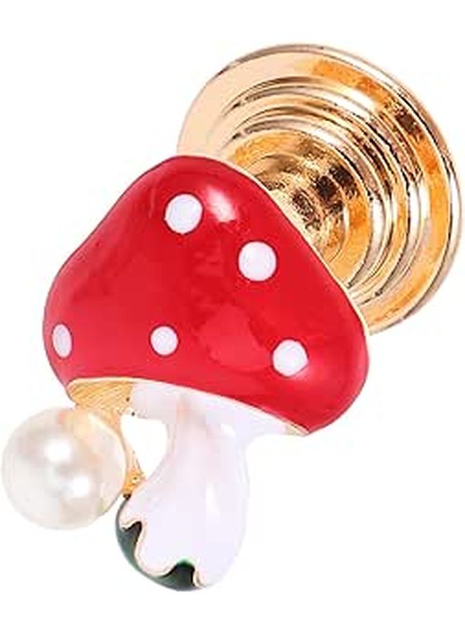Mushroom Drawer Knobs Zinc Alloy Cabinet Pulls Colorful Drip Oil Pearl Finish for Furniture - Image 1