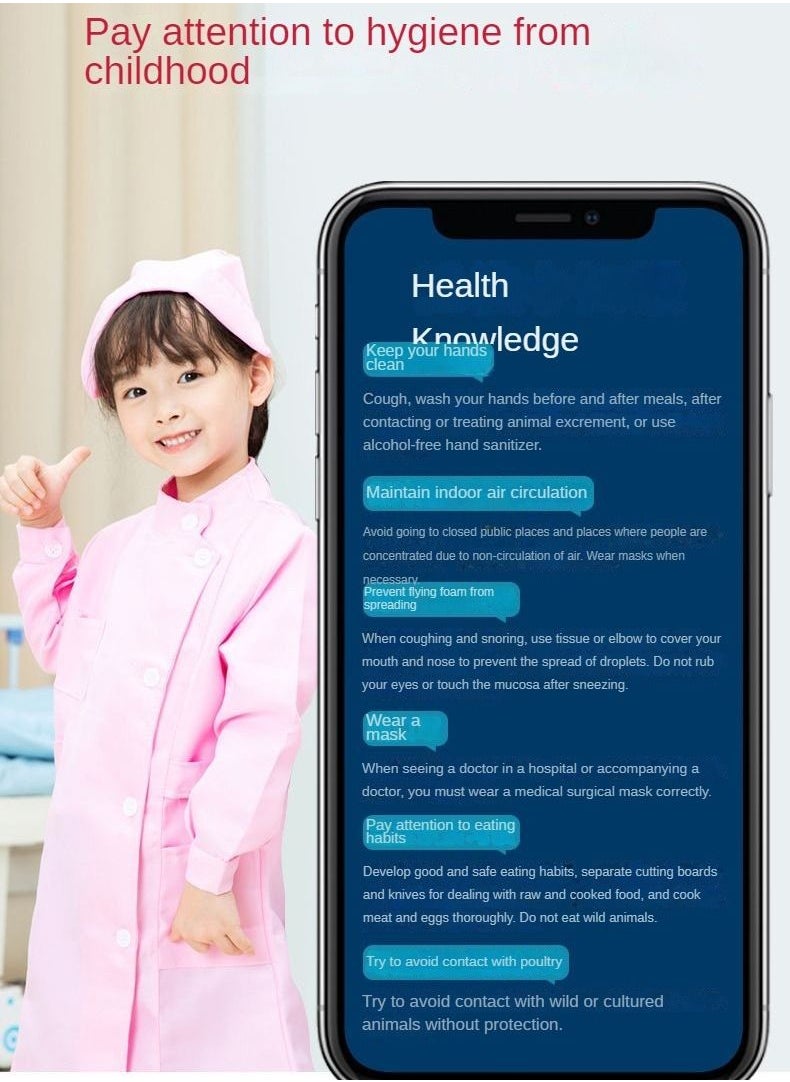 مجموعة أدوات طبيب الأسنان للأطفال مكونة من 40 قطعة، مجموعة ألعاب تظاهرية تعليمية احترافية للطبيب، حقيبة حمل، زي تنكري، هدية للعطلات للأولاد والبنات