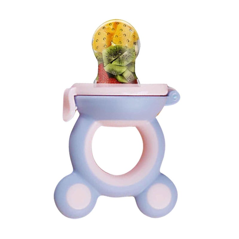 Alya The Cheeky Kidzz Baby Smart Medicine Needle Feeder Squeeze Medicine Dropper Multi-Functional Teether Case and Baby Food Fruit Nibbler Teether BPA Free (Design 3001) - Image 4