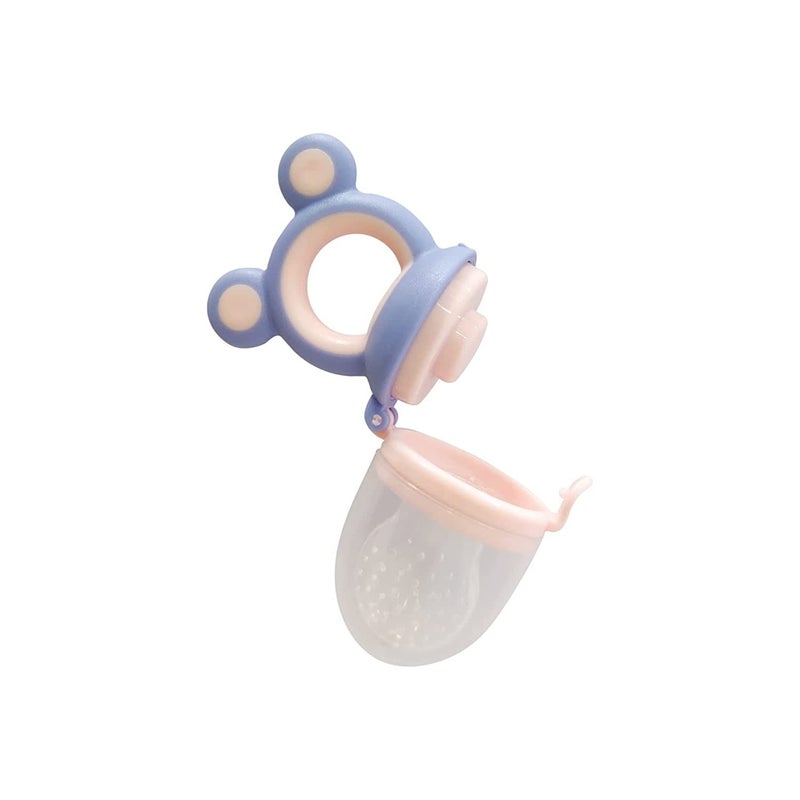 Alya The Cheeky Kidzz Baby Smart Medicine Needle Feeder Squeeze Medicine Dropper Multi-Functional Teether Case and Baby Food Fruit Nibbler Teether BPA Free (Design 3001) - Image 3