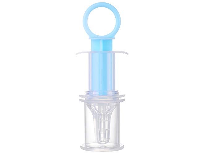 Alya The Cheeky Kidzz Baby Smart Medicine Needle Feeder Squeeze Medicine Dropper Multi-Functional Teether Case and Baby Food Fruit Nibbler Teether BPA Free (Design 3001) - Image 2