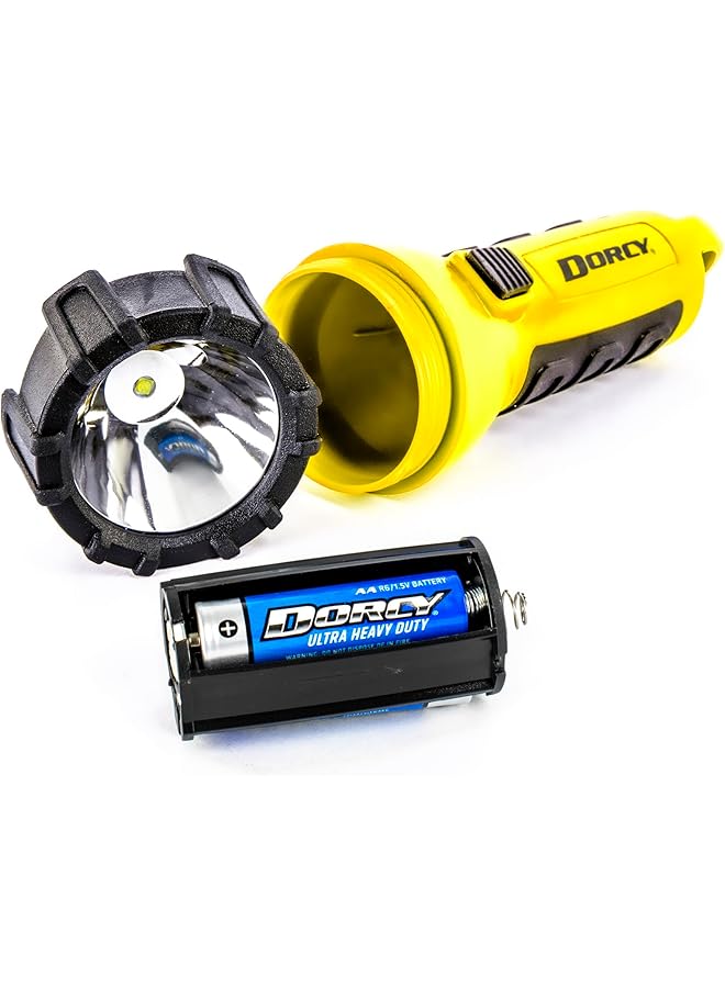 DORCY 150 Lumen Floating Water Resistant LED Flashlight with Carabineer Clip Yellow (41 2510) - Image 4
