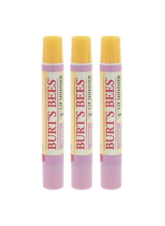Burt's Bees - Lip Shimmer Guava 0.09 Oz (Pack Of 3) - Image 1