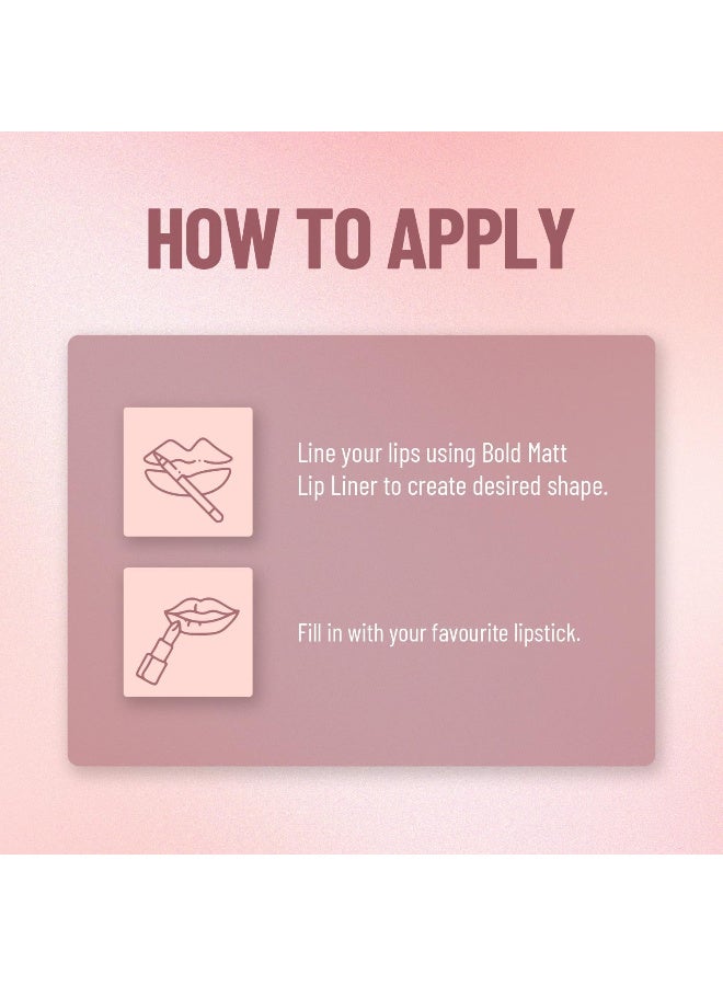 Swiss Beauty Bold Matt Lip Liner | Long-lasting |Matte Finish | Non-drying | Shade-11 Purple  1.6gm - Image 5