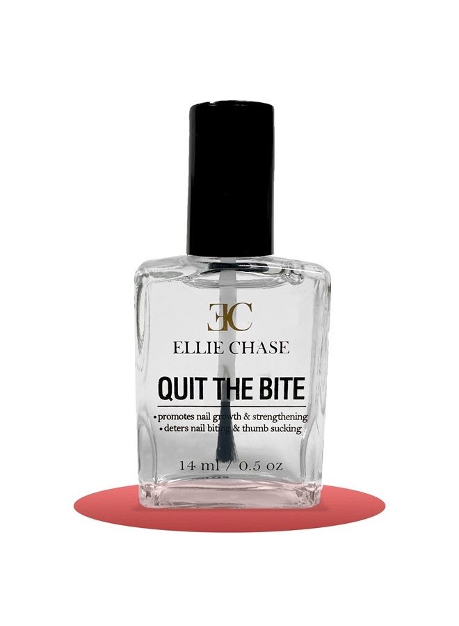 ELLIE CHASE Stop Nail Biting Deterrent Treatment Polish Extra Bitter Taste 0.5 Oz | Stop Putting Fingers In Your Mouth | Safe For Adults & Kids | Helps Nail Growth Made in USA | DBP Free, TPHP Free - Image 1