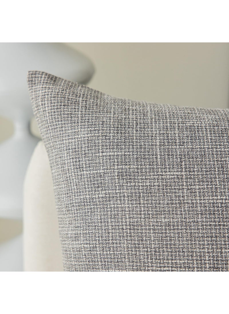 K KEVIN TEXTILE Kevin Textile Set of 2 Lumbar Throw Cover Handmade Faux Linen Cushion Case Soft Pillowcase for Chair/Couch  12 ""x20 ""  Grey  - Image 3
