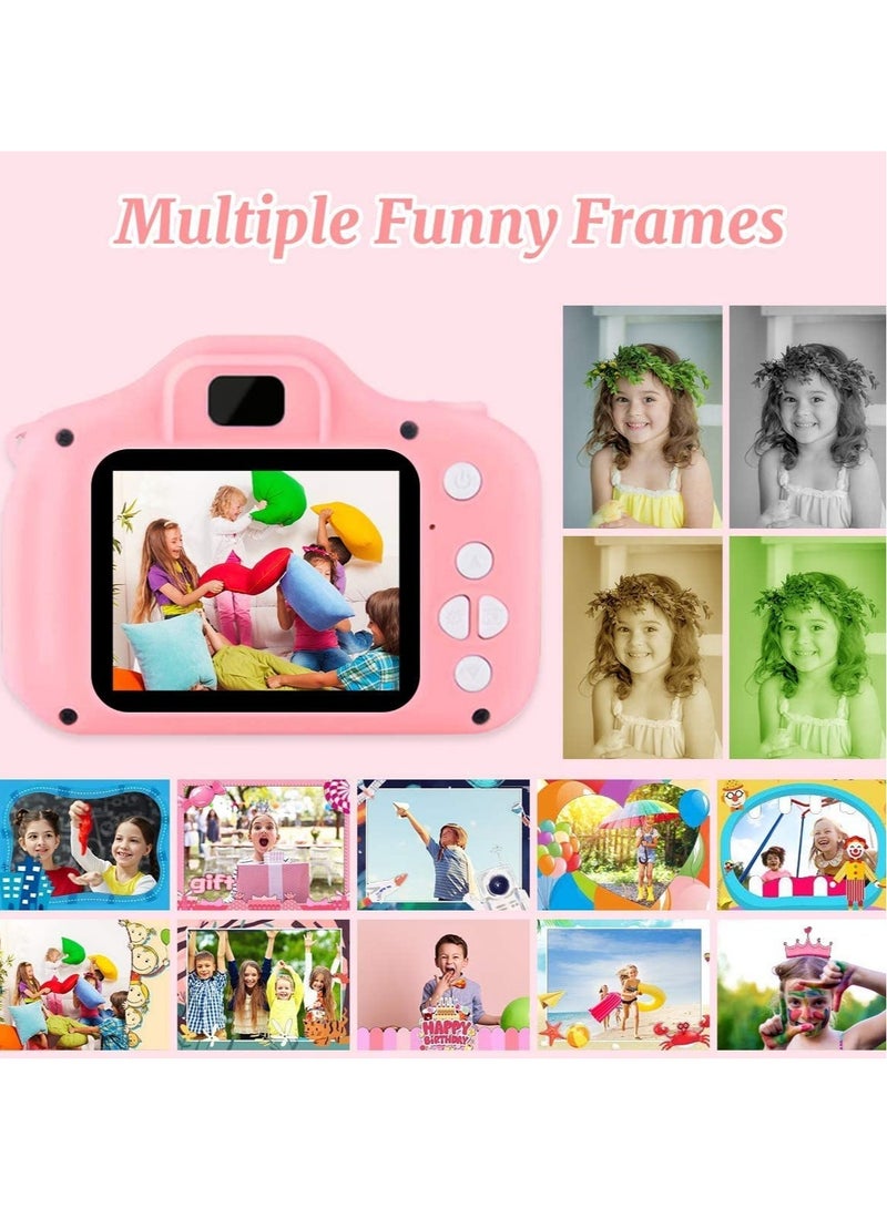 Kids Camera Gifts for 3-8 Year Old Boys Girls,Mini Rechargeable Child Digital Camera Shockproof Video Camcorder Gifts for,8MP HD Video 2 Inch Screenfor Outdoor Play - Image 3