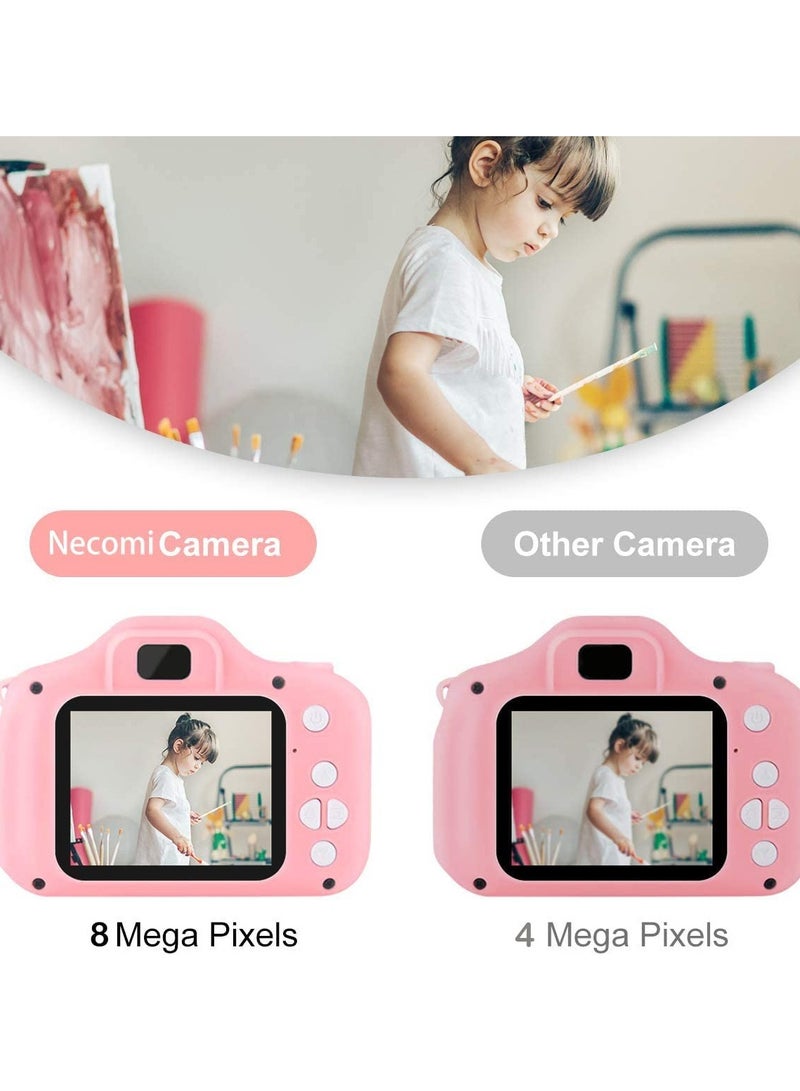 Kids Camera Gifts for 3-8 Year Old Boys Girls,Mini Rechargeable Child Digital Camera Shockproof Video Camcorder Gifts for,8MP HD Video 2 Inch Screenfor Outdoor Play - Image 5