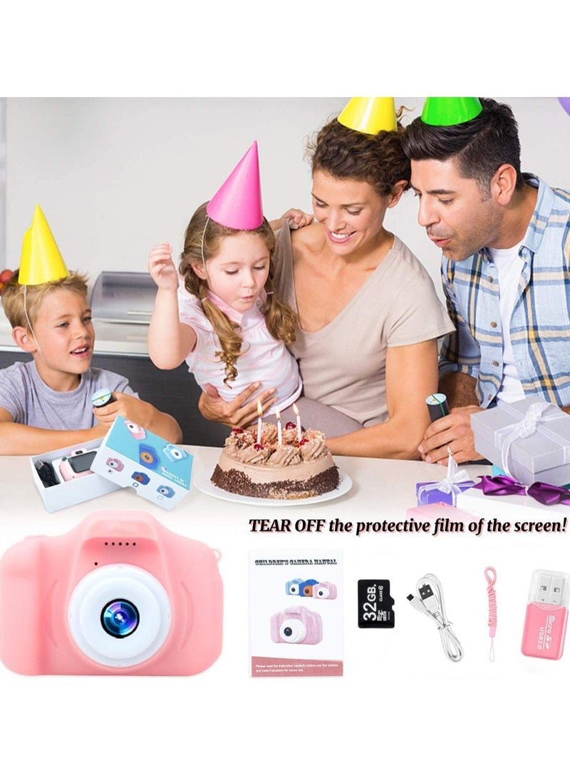 Kids Camera Gifts for 3-8 Year Old Boys Girls,Mini Rechargeable Child Digital Camera Shockproof Video Camcorder Gifts for,8MP HD Video 2 Inch Screenfor Outdoor Play - Image 4