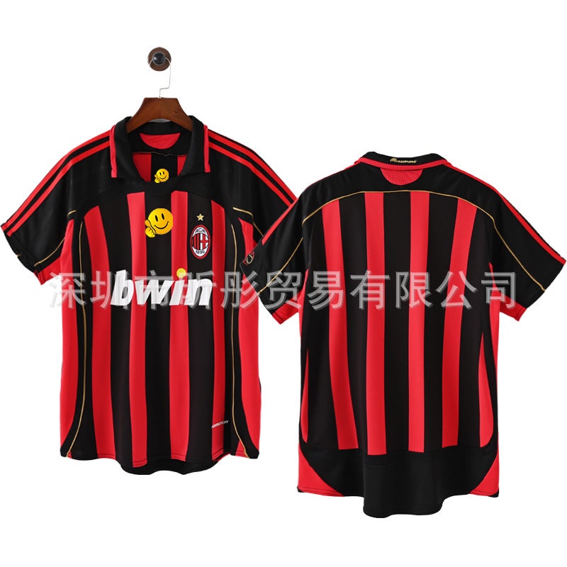 Retro Jersey Ac Club Retro Football Uniform Full Range Football Uniform Short-Sleeved Jersey Drop Shipping - Image 4