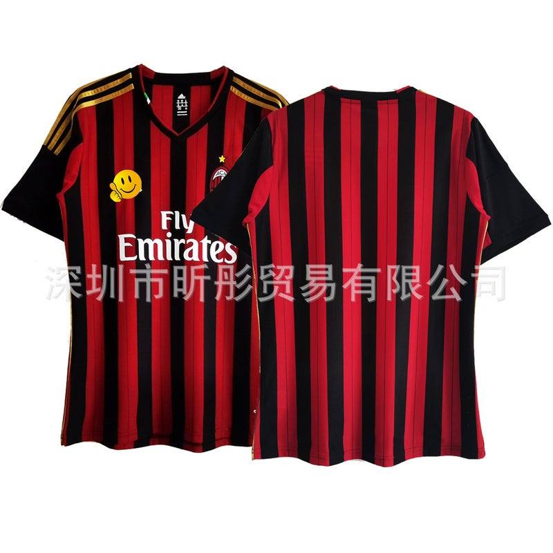 Retro Jersey Ac Club Retro Football Uniform Full Range Football Uniform Short-Sleeved Jersey Drop Shipping - Image 5