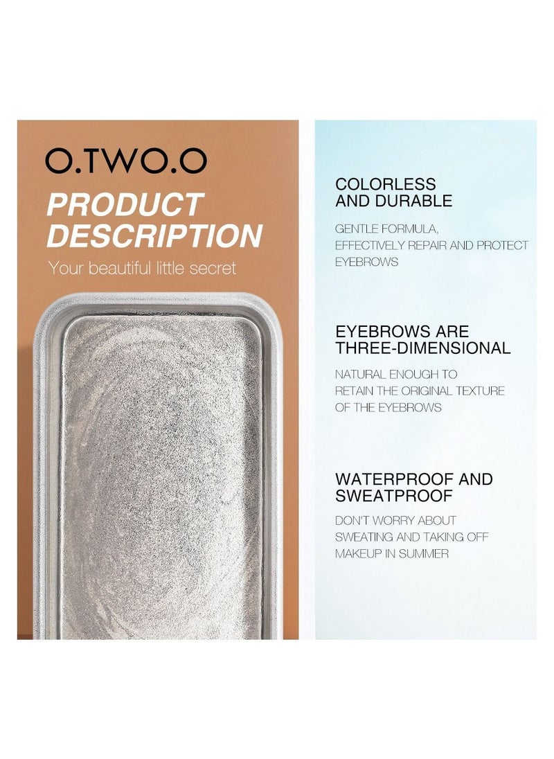OTWOO - O.TWO.O Eyebrow Soap Wax With Trimmer Fluffy Feathery Eyebrows Pomade Gel For Eyebrow Styling Makeup Soap Brow Sculpt Lift - Image 1