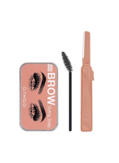O.TWO.O Eyebrow Soap Wax With Trimmer Fluffy Feathery Eyebrows Pomade Gel For Eyebrow Styling Makeup Soap Brow Sculpt Lift