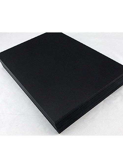 E Shopping E Shopping® Black Card Stock 300 GSM Thick 12x12 inch, Set of 6 Sheets  - Image 2