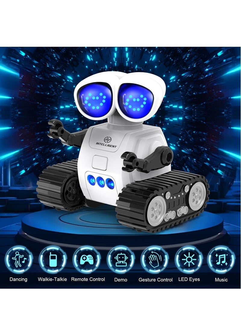 Rechargeable Remote Control Robot Toys with Auto-Demonstration, Music & LED Eyes, Robot Toys for Kids, Kids Robot Toys Gifts for Boys Girls, Toddler RC Robot - Image 2