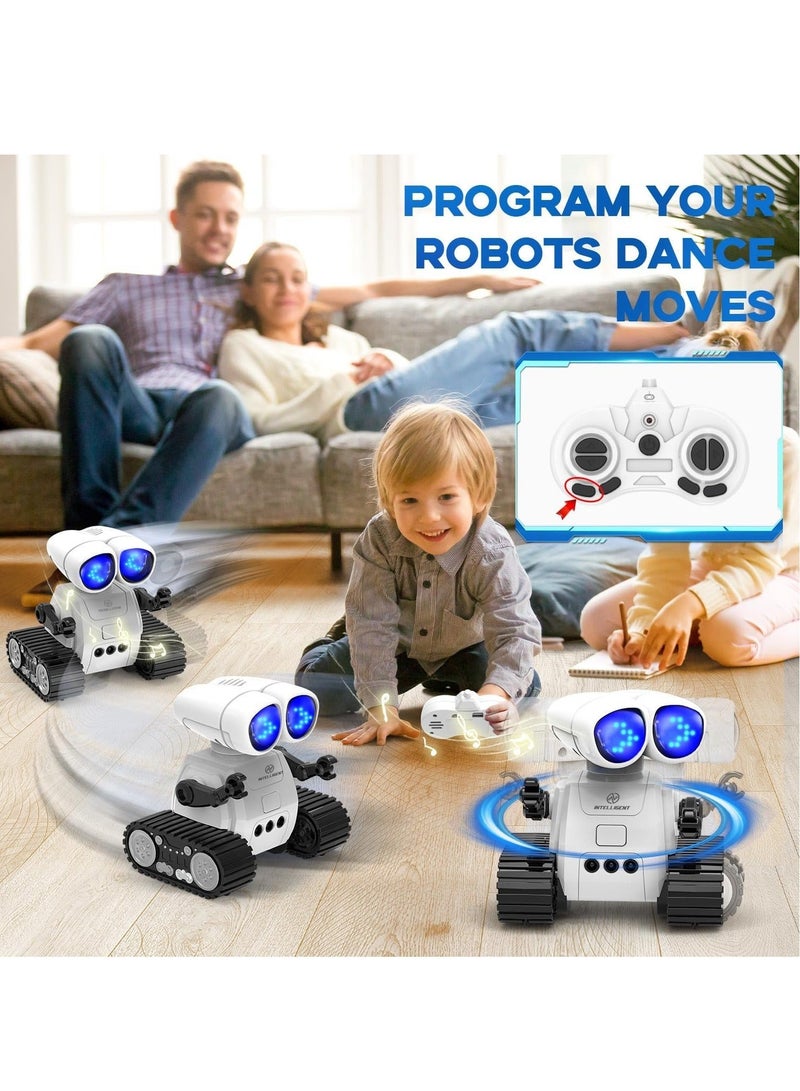 Rechargeable Remote Control Robot Toys with Auto-Demonstration, Music & LED Eyes, Robot Toys for Kids, Kids Robot Toys Gifts for Boys Girls, Toddler RC Robot - Image 3