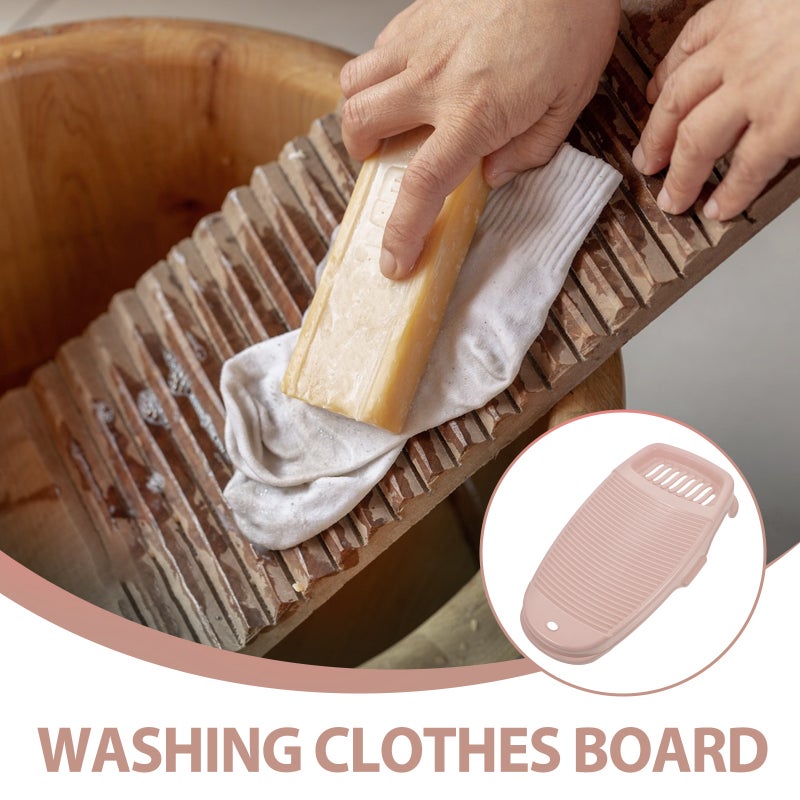 Hanging Hole Washboard Soap Compartment Washing Clothes Board for Home - Image 3