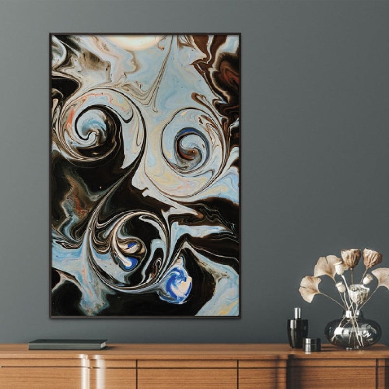 Marktna Modern design canvas painting with a hollow frame, size (50×70), one piece - Image 1