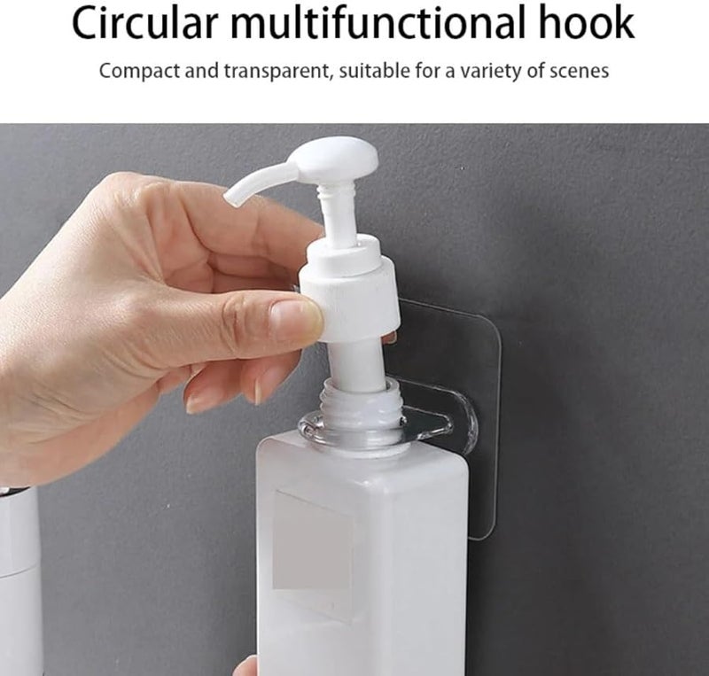 خطافات دائرية متينة قابلة لإعادة الاستخدام 50 قطعة حامل زجاجات متعدد الوظائف - Image 3