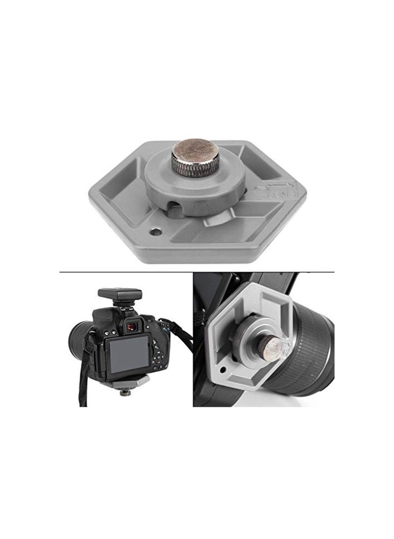 Generic - Bogen Tripod Quick Release Plate Manfrotto Quick Release Plate Quick Release Plate, Universal Hexagonal Quick Release Plates Replacemen 3049 1/4" Screw For Manfrotto 030-14 Rc0 3063 Photo Studio Acces - Image 1