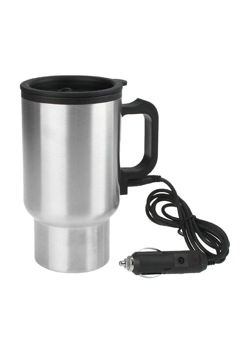 ELTRAZONE Steel Travel Outdoor Electric Mug 12 V Car Charging Electric Kettle Travel Coffee Mug Cup Heated Thermos 450 Ml - Image 2