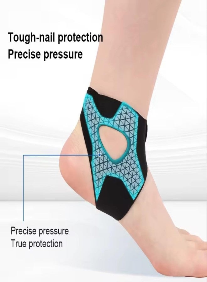 SHOPVILLA Ultra Thin Ankle Support Socks, Adjustable Double-Sided Knee & Foot Wrap, Breathable Mesh with Ergonomic Design for Fitness, Running, Cycling, Tennis Support & Comfort, Leg Ankle Brace (Black) (1) - Image 5