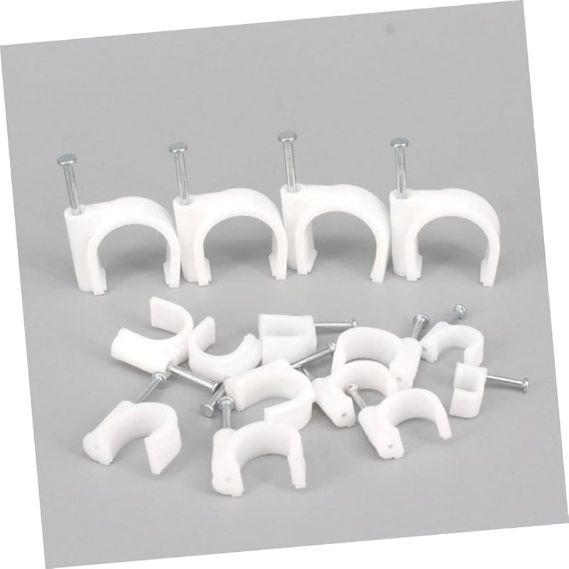 Mipcase 100pcs Plastic Cable Organizer Clips 1 5cm X 1cm X 0 4cm For Ethernet And Network Wires - Image 5