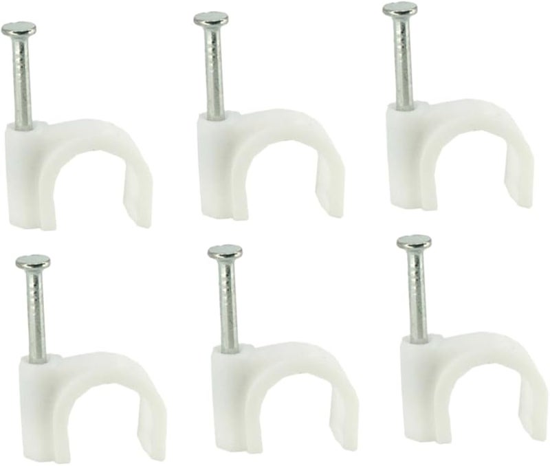 Mipcase 100pcs Plastic Cable Organizer Clips 1 5cm X 1cm X 0 4cm For Ethernet And Network Wires - Image 1