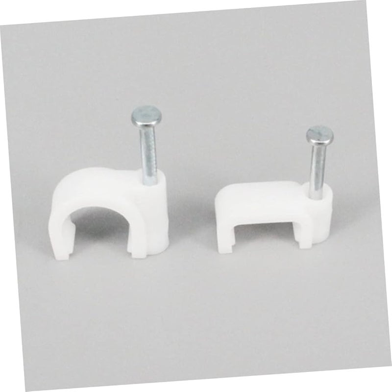 Mipcase 100pcs Plastic Cable Organizer Clips 1 5cm X 1cm X 0 4cm For Ethernet And Network Wires - Image 3