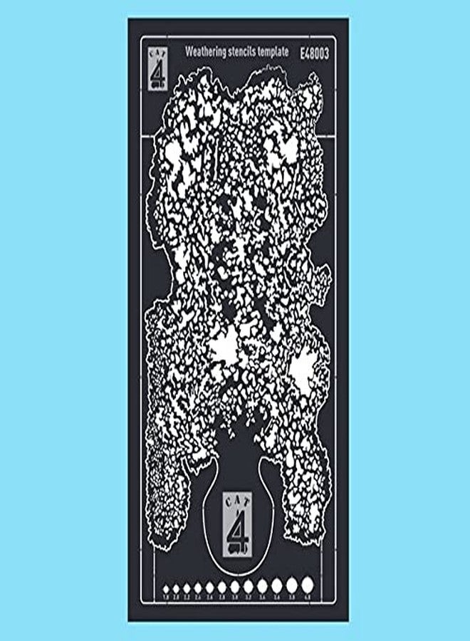 C4 CAT4 E48003 - 1/48 - Weathering Stencils Template. Photo Etched - Image 2