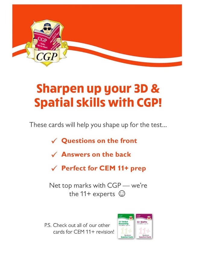 11+ CEM Revision Question Cards: Non-Verbal Reasoning 3D & Spatial - Ages 10-11 - Image 2
