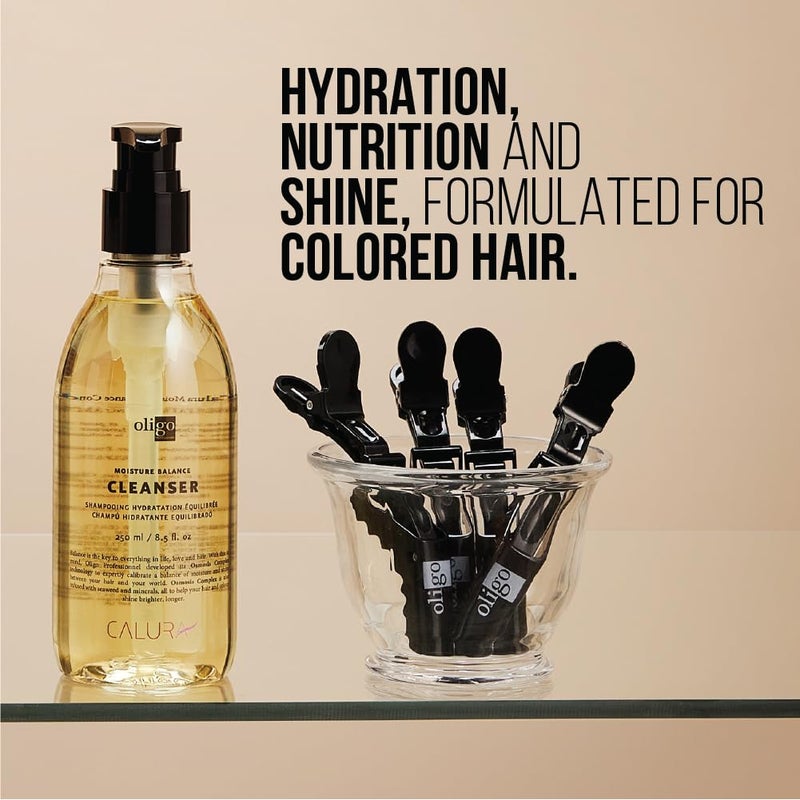 Oligo Professionnel - Calura Moisture Balance Cleanser & Conditioner - Sulfate free - Vegan - Paraben free - Color safe - Shine - Hydrating formula for dry hair - 8.5oz DUO BUNDLE - Image 3