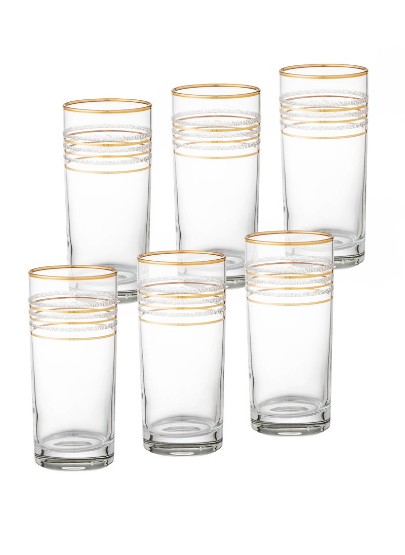 Green Apple - A Glass Set Consisting Of 6 Cups Of 300 Ml For Juice And Water - Image 1