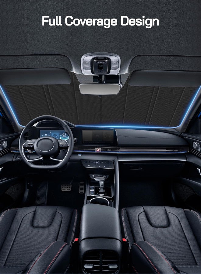 Pigenius Windshield Sun Shade for 2021-2025 Hyundai Elantra. Full Front Window Sunshade Coverage - Image 2