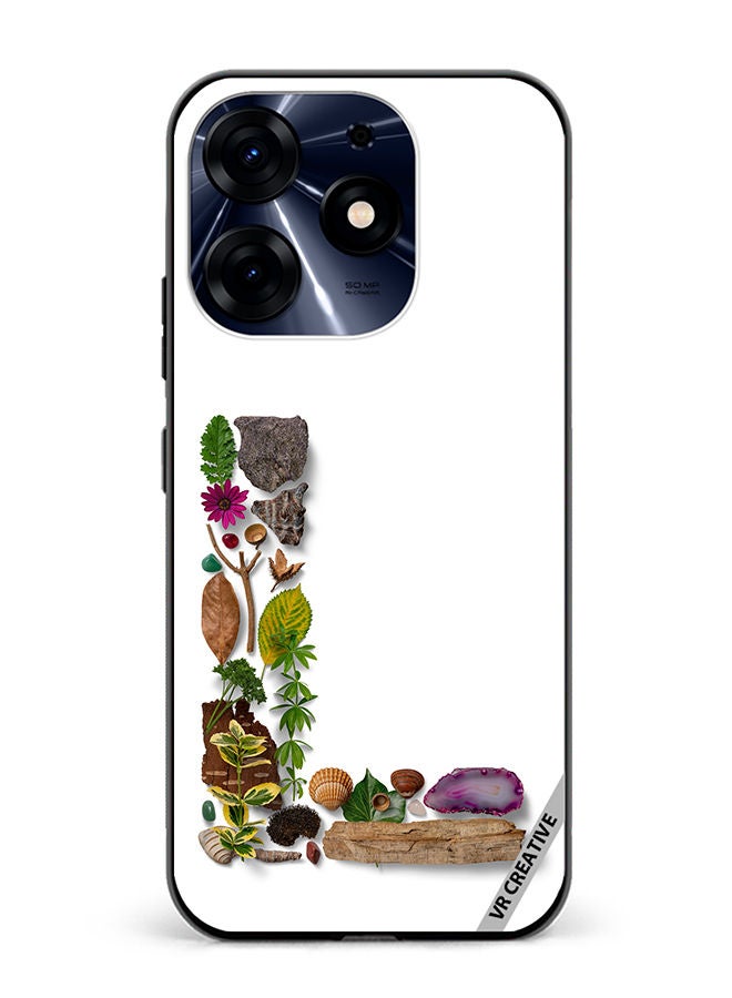 VR CREATIVE Protective Case Cover For Tecno Spark 10 Pro Alphabet L Design Multicolour - Image 1