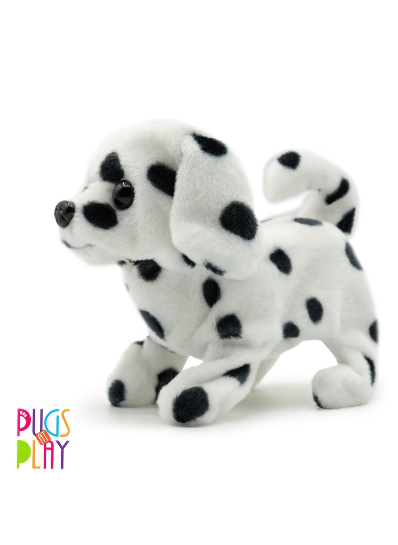 PUGS AT PLAY Pugs At Play Walking Spotty 6.5-Inches, Battery Operated | Interactive Plush Toy  - Image 1