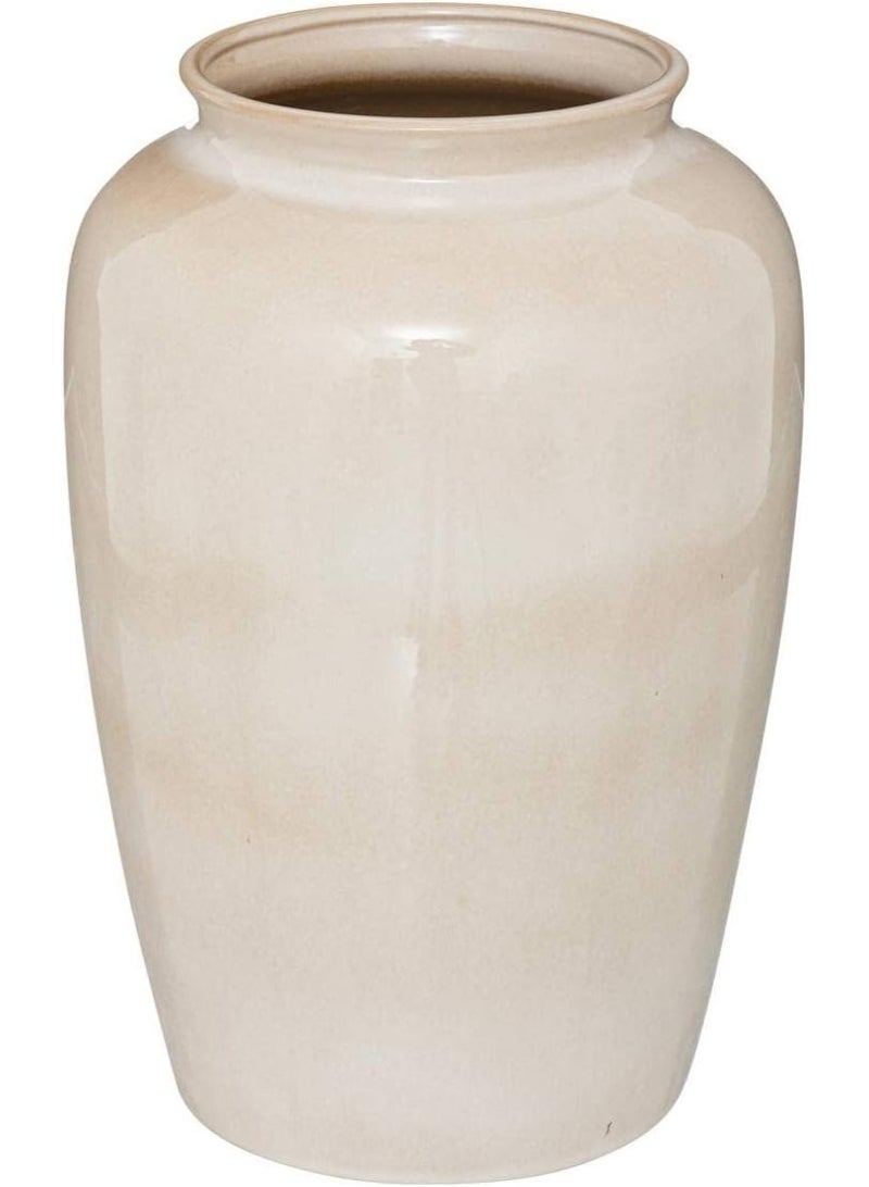 لوفت مزهرية خزفية أنيقة باللون البيج - مقاس 20×30 سم - تصميم عصري أنيق، مزهرية، مطلية، سيراميك - 193725A - Image 2