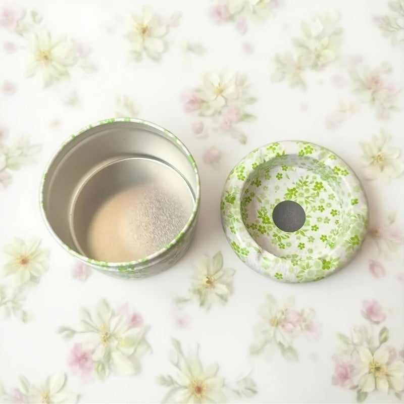 Portable Metal Ashtray White Green Round Durable Hygienic Travel Home Office - Image 4